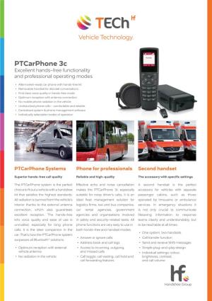 Ptcarphone 3C Excellent Hands-Free Functionality and Professional Operating Modes