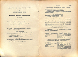 Répartition Du Personnel Et Du Service Des Mines