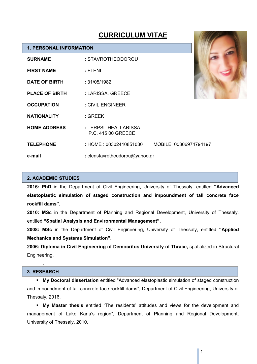 Curriculum Vitae