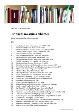 Brinkens Museums Bibliotek