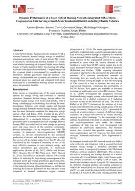 Dynamic Performance of a Solar Hybrid Heating Network Integrated with a Micro