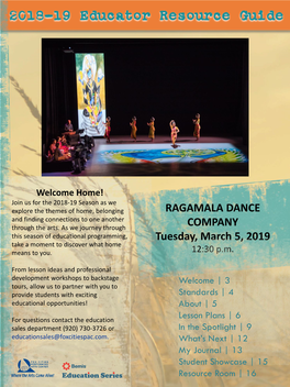 RAGAMALA DANCE COMPANY Tuesday, March 5, 2019