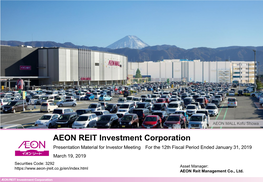 AEON Group and AEON --- P