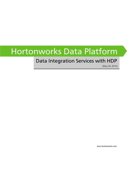 Hortonworks Data Platform May 29, 2015