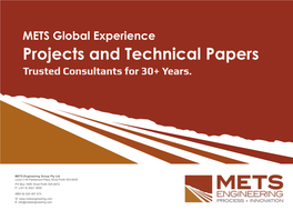 METS Global Experience Projects and Technical Papers