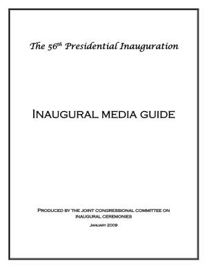 2009 Inaugural Media Guide