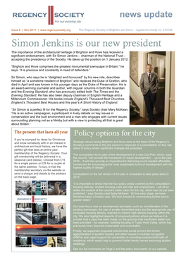 Simon Jenkins Is Our New President