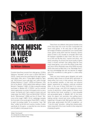 Rock Music in Video Games