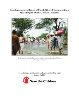 Rapid Assessment Report of Flood-Affected Communities in Muzaffargarh District, Punjab, Pakistan