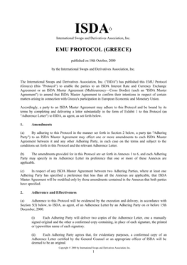 Emu Protocol (Greece)