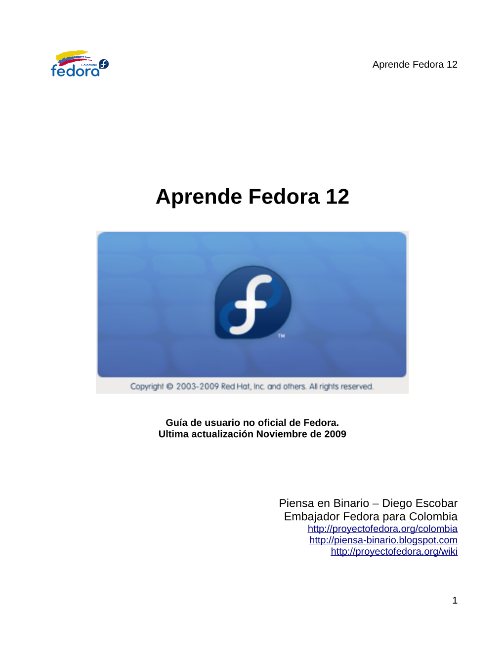 Aprende Fedora 12