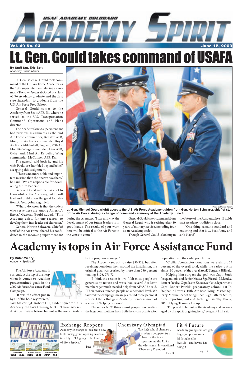 Lt. Gen. Gould Takes Command of USAFA by Staff Sgt