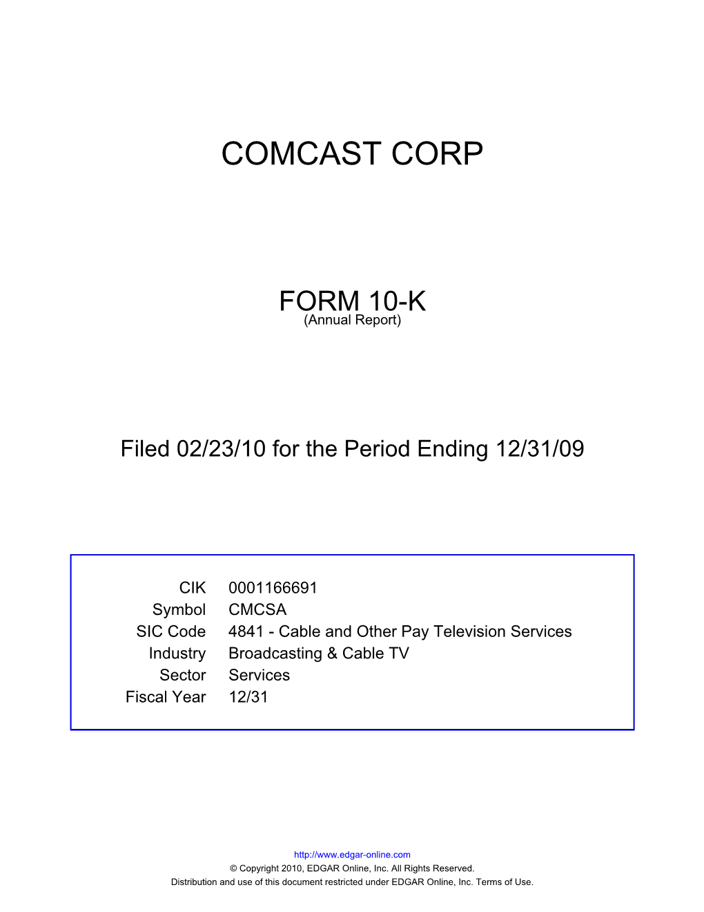 Comcast Corp