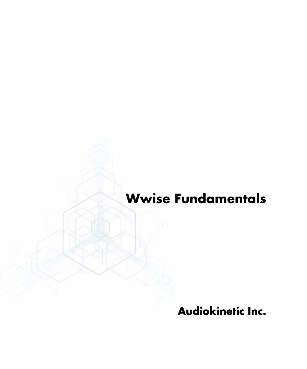 Audiokinetic Wwise Fundamentals