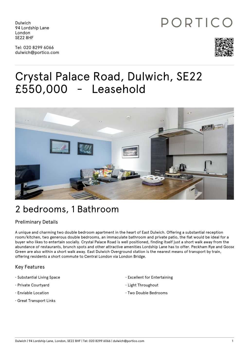 Crystal Palace Road, Dulwich, SE22 £550000