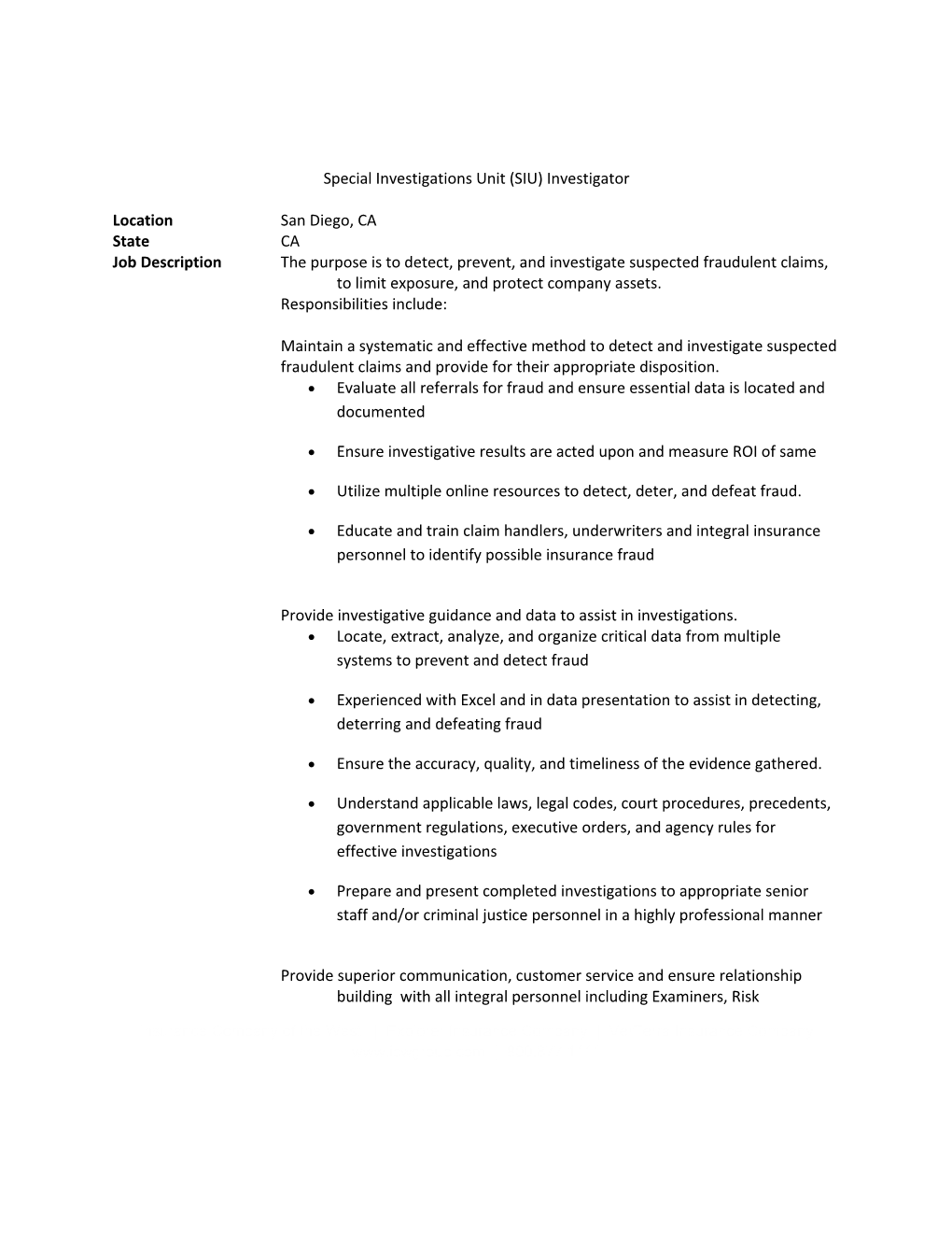 ICW Group - Risk Management Welcome Letter, California