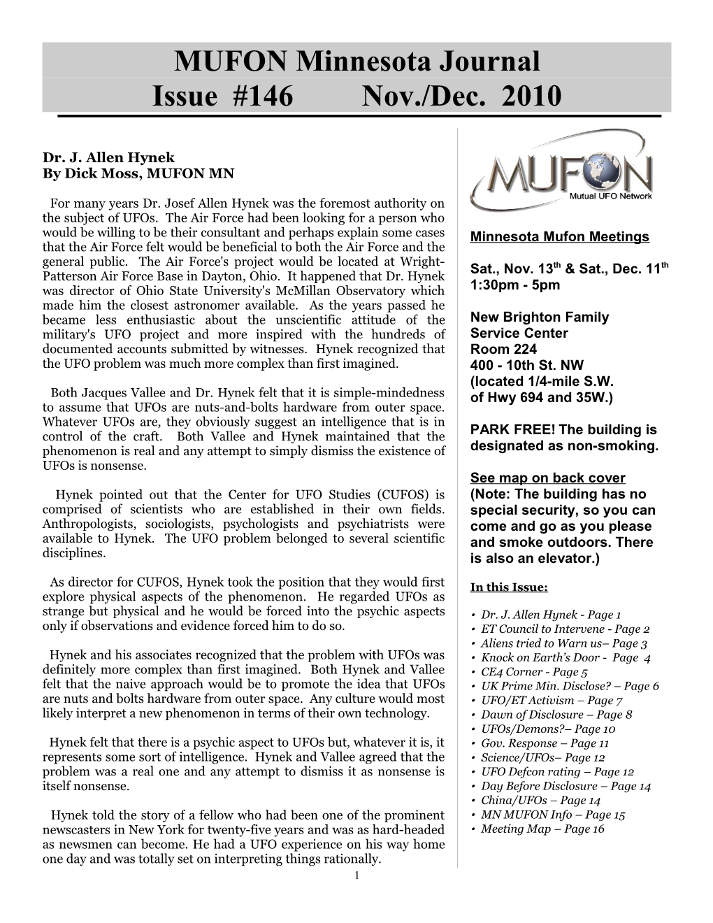 MN MUFON Journal