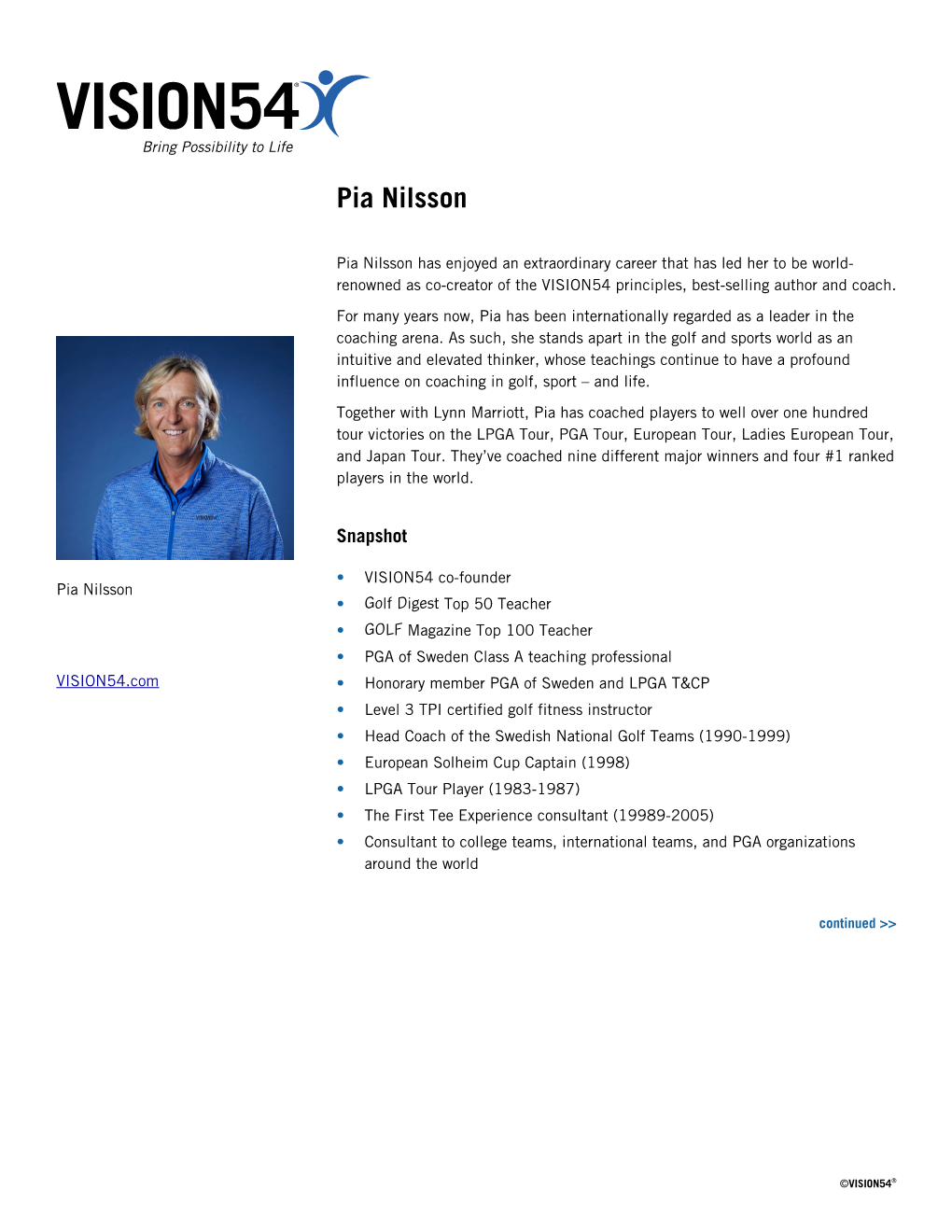 VISION54-Pia Nilsson Biography.Pages