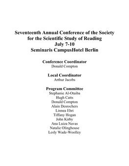 Berlin Conference Program (PDF)
