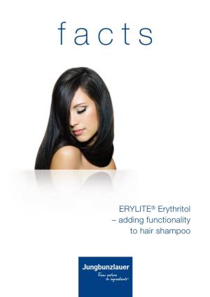 ERYLITE® Erythritol – Adding Functionality to Hair Shampoo
