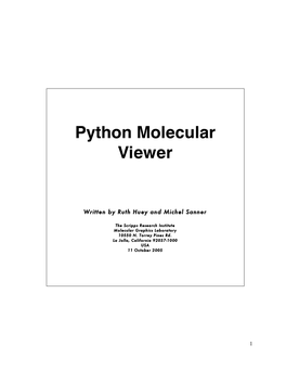 Python Molecular Viewer