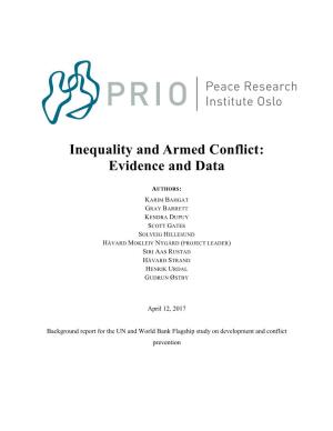 Inequality and Armed Conflict: Evidence and Data