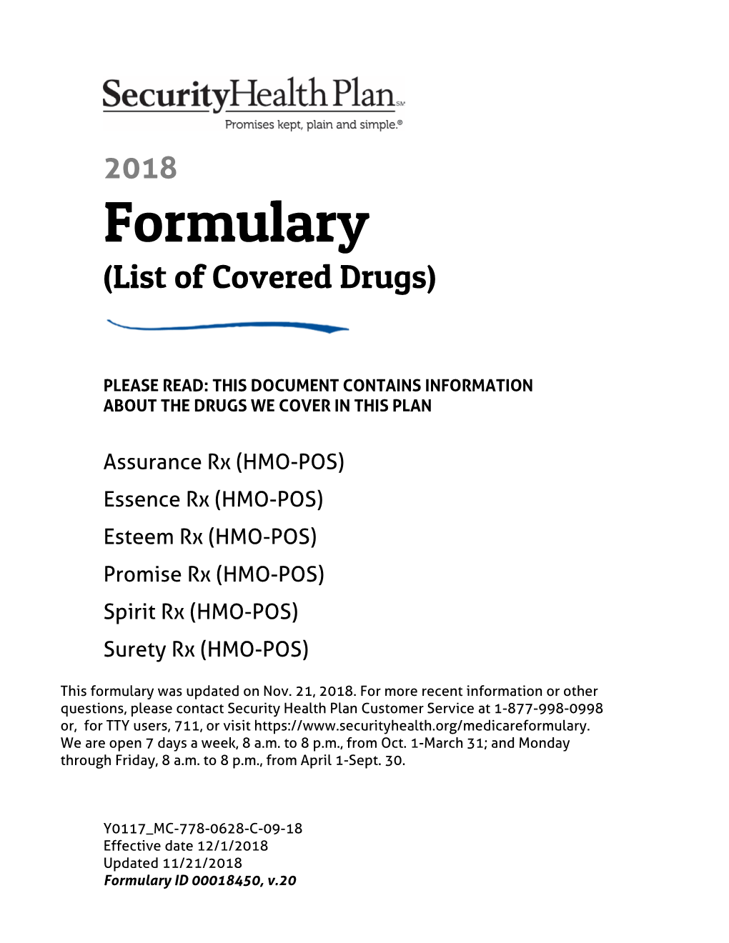 Formulary (List of Covered Drugs)