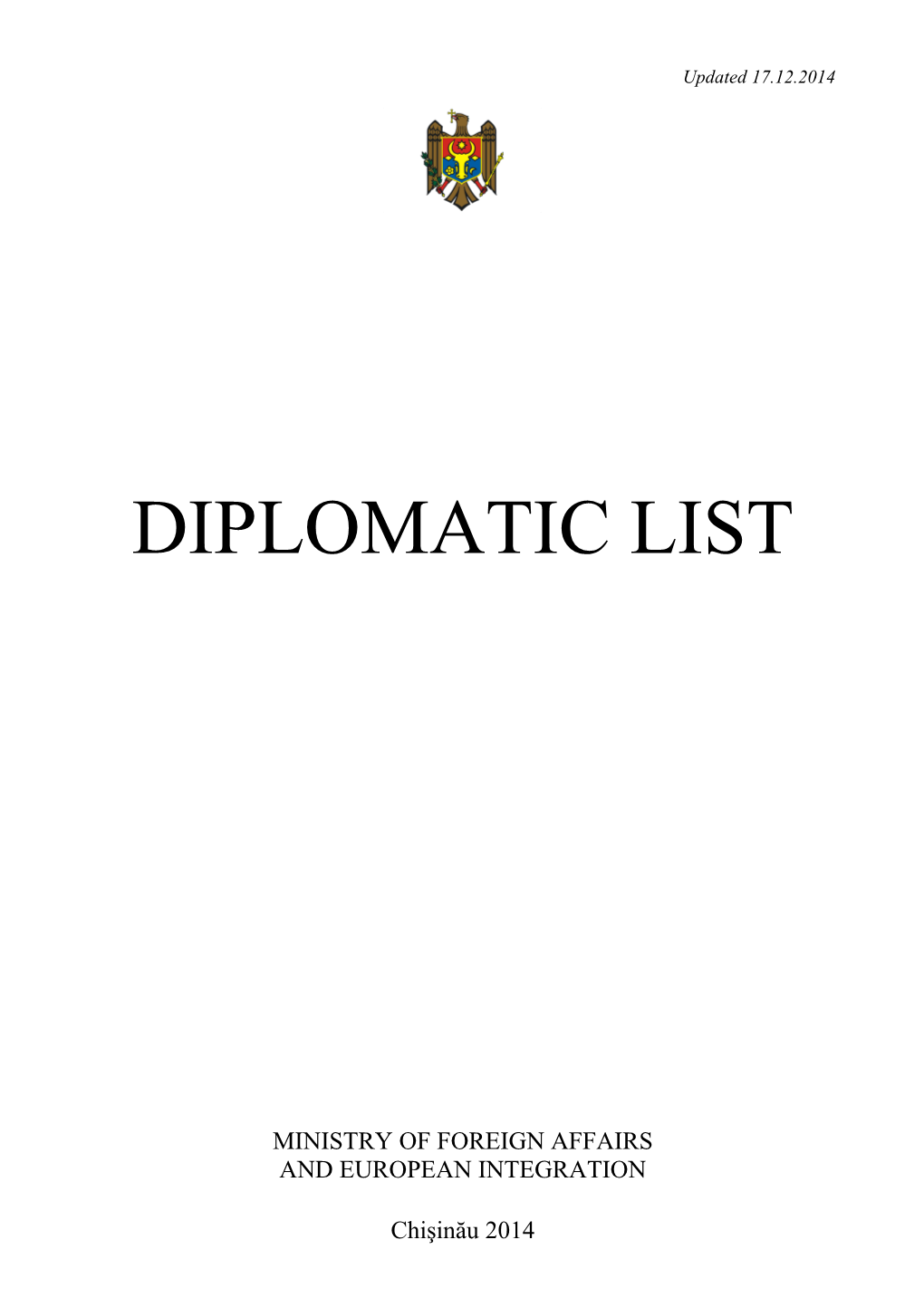 Diplomatic List