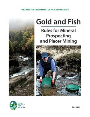 Gold and Fish Pamphlet: Rules for Mineral Prospecting and Placer Mining