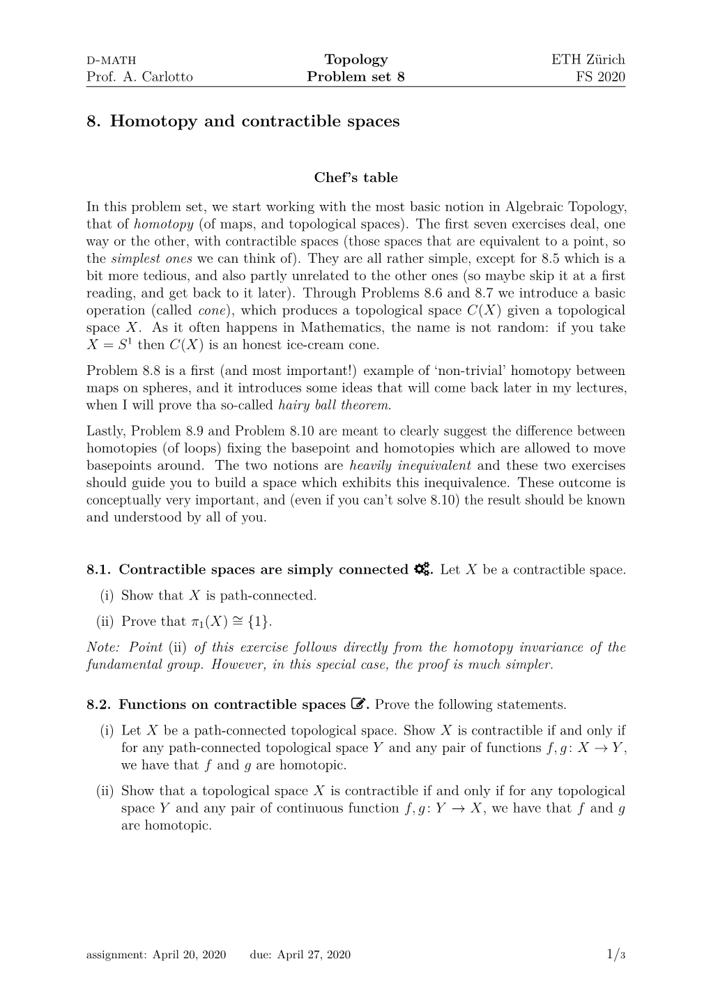 Problem Set 8 FS 2020