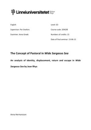 The Concept of Pastoral in Wide Sargasso Sea