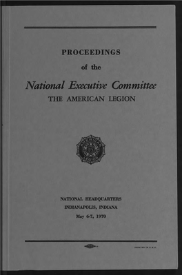 National Executive Committee the AMERICAN LEGION