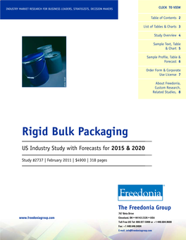 Rigid Bulk Packaging