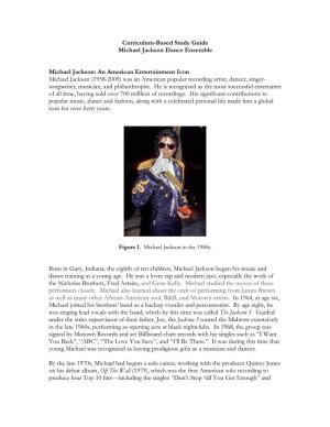 Curriculum-Based Study Guide Michael Jackson Dance Ensemble Michael Jackson