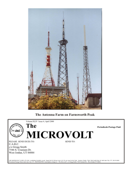 Microvolt Please Send Dues To: Send To: U.A.R.C