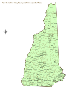 New Hampshire Geographic Areas for Cities and Towns