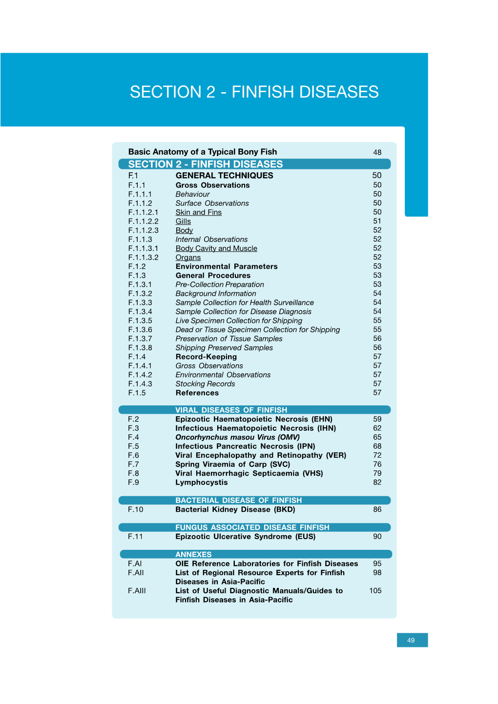 Finfish Diseases