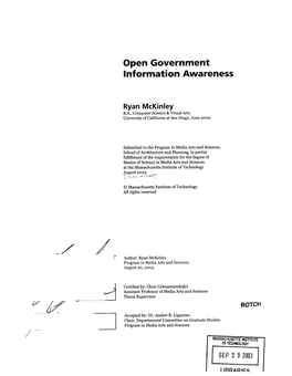 Open Government Information Awareness
