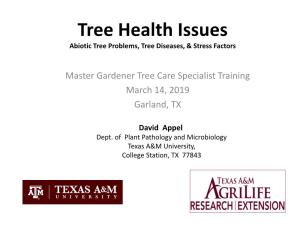 Tree Health Issues Abiotic Tree Problems, Tree Diseases, & Stress Factors