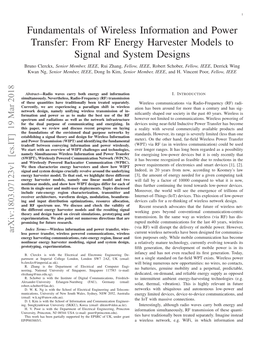 From RF Energy Harvester Models to Signal and System Designs
