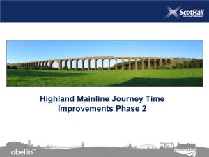 Highland Main Line Journey Time Improvements Phase 2