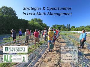 The Leek Moth Invasion: a Monitoring Program Detailing the Current and Potential Distribution of Leek Moth Within Vermont and Ne