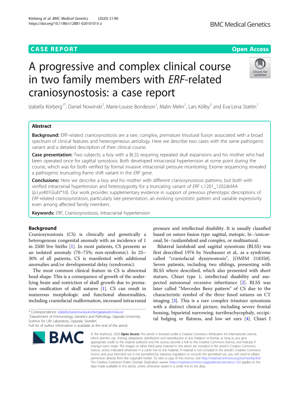 A Progressive and Complex Clinical Course in Two Family Members With