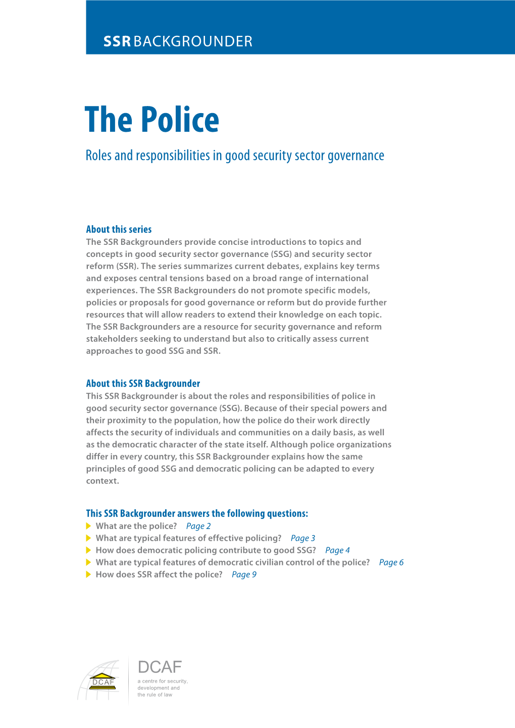 the-police-roles-and-responsibilities-in-good-security-docslib