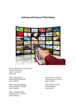 Advanced Course Television
