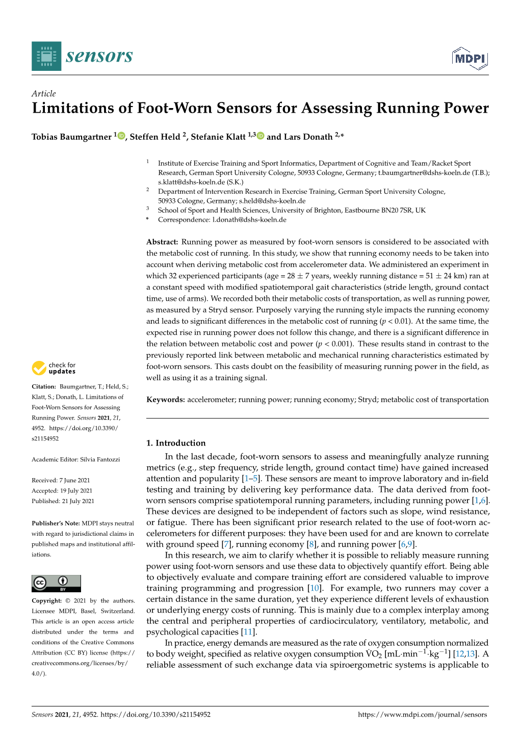 Limitations of Foot-Worn Sensors for Assessing Running Power