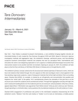 Tara Donovan: Intermediaries