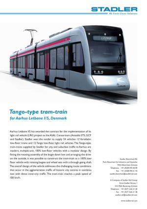 Tango-Type Tram-Train for Aarhus Letbane I/S, Denmark