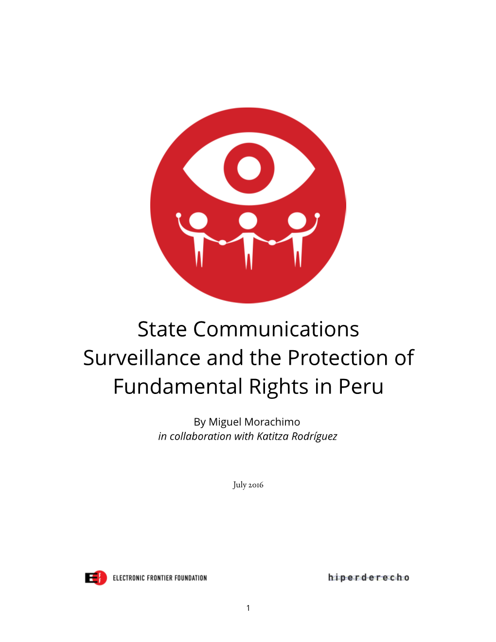 State Communications Surveillance and the Protection of Fundamental Rights in Peru