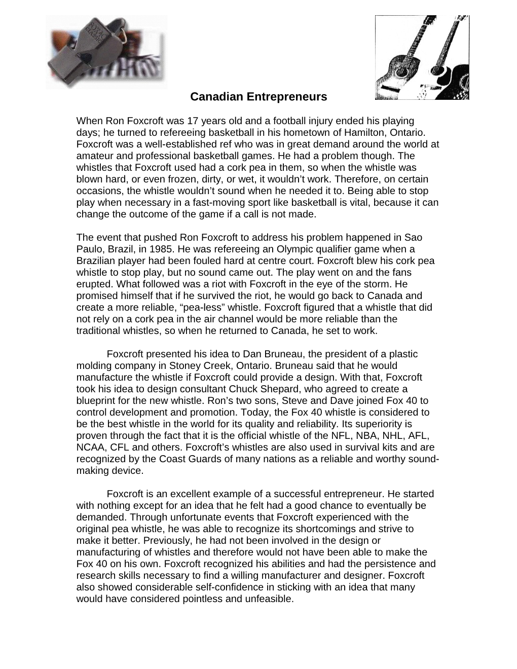 Canadian Entrepreneurs